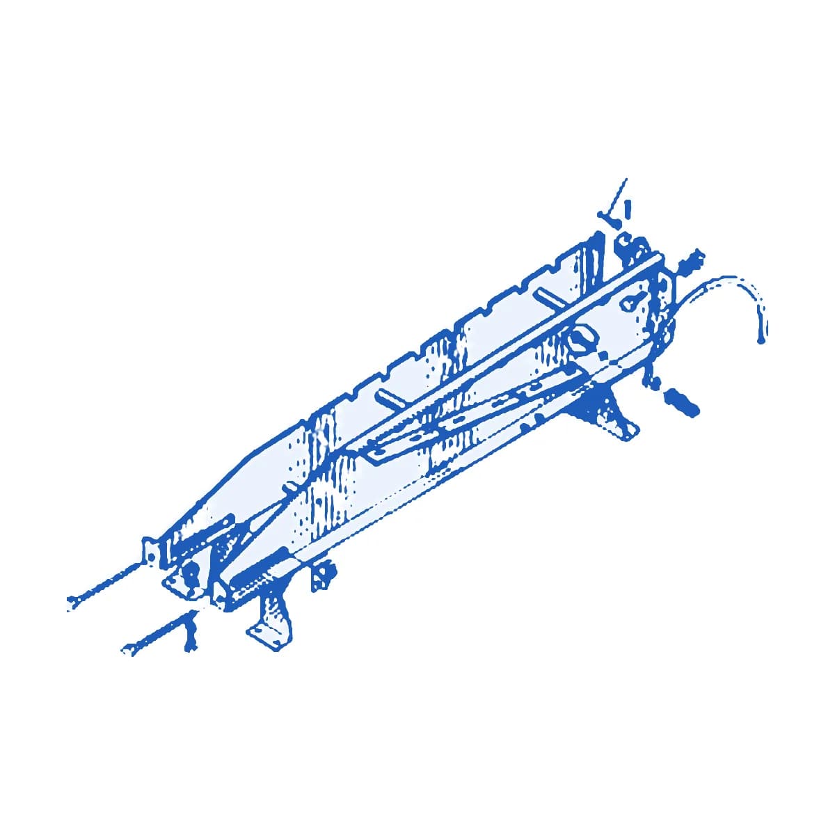 Рама нижняя ЛКВ 44.010 - рисунок из каталога деталей